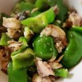 つばき417's cooksnap of when they made 大人の味♡鯖缶とピーマンの山葵炒め.