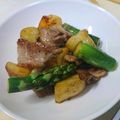 鈴のママ's cooksnap of when they made 豚肩ロース肉とアスパラのオイスター炒め.