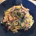 Nanaco8's cooksnap of when they made ほうれん草のチーズクリームパスタ.