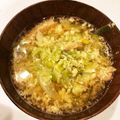 aoi☆asahi's cooksnap of when they made 炒めて美味しいキャベツと卵の味噌汁.