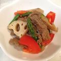 熱いお湯's cooksnap of when they made アスパラガスと牛肉の簡単☆オイスター炒め.