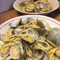 ひろchan＊'s cooksnap of when they made 簡単♡アサリたっぷりボンゴレ風パスタ.