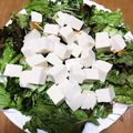 ミカンダイスキ's cooksnap of when they made 韓国風♡豆腐をのせたサンチュのサラダ.