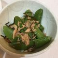 Leeーesan's cooksnap of when they made スナップエンドウのサッと炒めツナ＆塩昆布.