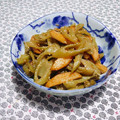 ドラエミ's cooksnap of when they made ＊ふき と 筍の油炒め さつま揚げ入り＊.