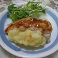 gaeka's cooksnap of when they made 肉汁じゅわ♡鶏のマッシュポテトステーキ.