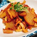 める♡ゲーム好き主婦's cooksnap of when they made 簡単！１０分でイカと焼き大根の絶品煮.