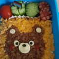 にゃおす☆'s cooksnap of when they made クマちゃん弁当♡そぼろ♡簡単♡キャラ弁.