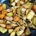 おしひと's cooksnap of when they made じゃがいもとウインナーの甘辛炒め.