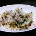 長谷川平蔵宣以's cooksnap of when they made 【使いきり】さば缶とかぶの葉の混ぜごはん.
