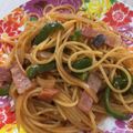 ポテチはのり塩's cooksnap of when they made 旦那喜ぶご飯3☆絶賛の喫茶店風ナポリタン.