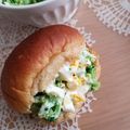 take-it33's cooksnap of when they made 糖質オフ☆高野豆腐パンでマヨ鮭たまサンド.