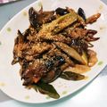 yoshiyurip's cooksnap of when they made 豚肉、茄子、牛蒡、白ネギの味噌炒め.