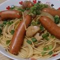 Ocean_ray's cooksnap of when they made 麺つゆで！シャウときのこのパパッとパスタ.