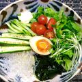 ゆうかりおん's cooksnap of when they made ドレッシングでサラダうどん♪.