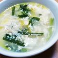 ちくぞーの妻's cooksnap of when they made 玉ねぎとニラ、木綿豆腐の中華卵スープ.