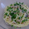 Ocean_ray's cooksnap of when they made ツナと青ネギの和風パスタ.