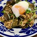 ☆さぶ☆☆'s cooksnap of when they made 簡単！茄子のそぼろ煮〜半熟卵のせ〜.