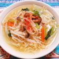 ゆにこーん☆'s cooksnap of when they made サッポロ一番 塩ラーメンで冷やしラーメン.