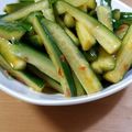 yupuchabu's cooksnap of when they made 【減塩】激安激辛きゅうり.