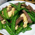 KOKOfkd's cooksnap of when they made 絹さやと牛肉のふわたま炒め.