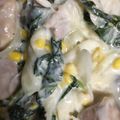 晴琉成琉's cooksnap of when they made 取り分け☆幼児食☆鶏と小松菜のクリーム煮.