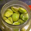 みやぺん's cooksnap of when they made 常備菜「グリーントマトのピクルス」.