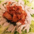 ＊にょにょん＊'s cooksnap of when they made 鶏ささみとキャベツとキムチのサラダ.