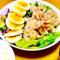 なべなべ☆★'s cooksnap of when they made 豚しゃぶサラダ.