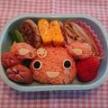 サトミ✾'s cooksnap of when they made こどもちゃれんじ ビーピー キャラ弁.