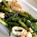 クックFSEFWL☆'s cooksnap of when they made アスパラと鶏と海老の塩炒め.