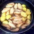 クックQT23CK☆'s cooksnap of when they made 手羽先とじゃが芋の煮物♪ホクホク食感♪.