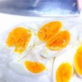 みぃすけママちゃん's cooksnap of when they made ラップで！簡単キレイなゆで卵の切り方.