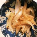 KimiキラMiku's cooksnap of when they made 新玉ねぎの即席おつまみ♥.