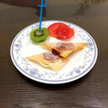 バジルレストラン's cooksnap of when they made 残った焼売の皮で☆プチピザ風.