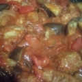 クックT4DAYK☆'s cooksnap of when they made 鶏肉唐揚げの残りでトマト煮込み.