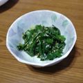 ramieru's cooksnap of when they made 超簡単ニラの中華和え☆大量消費☆春菊でも.