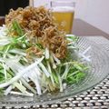 ダイナマイト漆黒's cooksnap of when they made ☆大根と水菜のジャコのせサラダ☆.