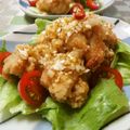 solapapa's cooksnap of when they made たれが絶品！カリッとジューシー✿油淋鶏✿.