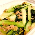 まゆあつ！'s cooksnap of when they made ☆糖質オフ☆ 小松菜とツナの炒め物.