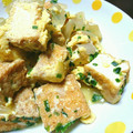 meeemaaa's cooksnap of when they made 厚揚げと玉ねぎの卵とじ.