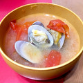RED☆boots's cooksnap of when they made トマトとあさりの味噌汁.
