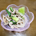 ayachaa's cooksnap of when they made 蓮根と豚バラの中華風炒め。.