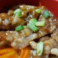 sayurin♡'s cooksnap of when they made しゃぶしゃぶ肉で焼き肉丼！.