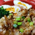 sayurin♡'s cooksnap of when they made しゃぶしゃぶ肉で焼き肉丼！.