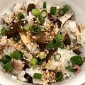 かつぞう☆'s cooksnap of when they made 簡単＊塩さばとしば漬けの春色混ぜご飯.