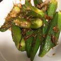 ＊みぃ＊＊'s cooksnap of when they made フライパン1つ◇オクラのおかかバター副菜.
