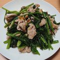 夜盗エメラルド's cooksnap of when they made ☆豚こま肉＆ほうれん草☆にんにく塩炒め☆.