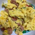 SRRmama's cooksnap of when they made 旦那オカンの味★ポールウインナー＆卵炒め.