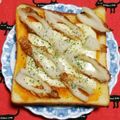 こげ岡's cooksnap of when they made 男の☆テキトー食パンちくわピザトースト♪.